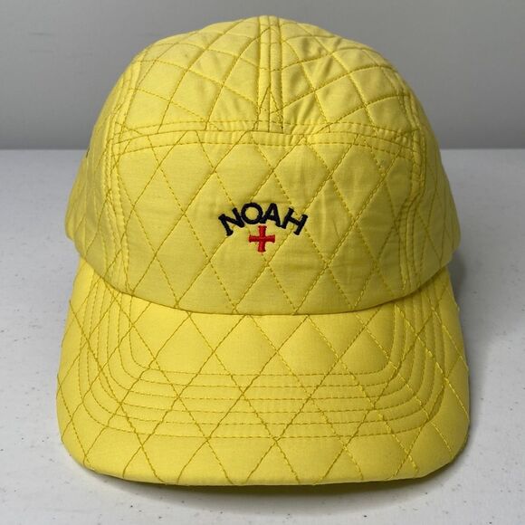 Noah NYC Quilted Liberty Fabric Hemmingway Ball Cap Hat in Buttercup Size OS main image 4